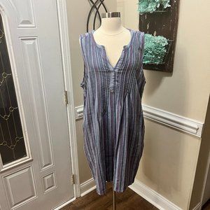 NWT Sleeveless Sonoma Dress, Dual Pockets